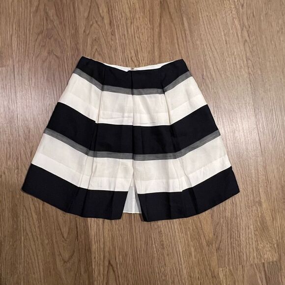 ARMANI EXCHANGE Drawstring Striped A-Line Skirt - Picture 3 of 8